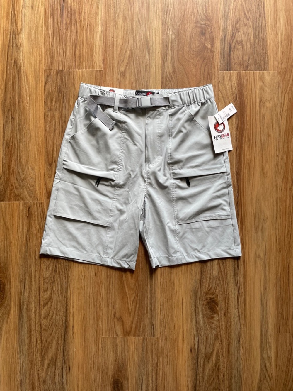 Canada Weather Gear Men’s Lightweight Grey Cargo Shorts